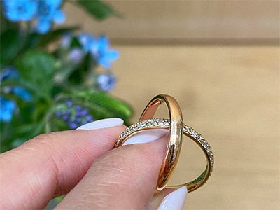 Crossing Two Layer Ring 18K 크로싱 2줄 반지